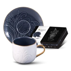 Ma3rouf Coffee Cups Leaf-Navy